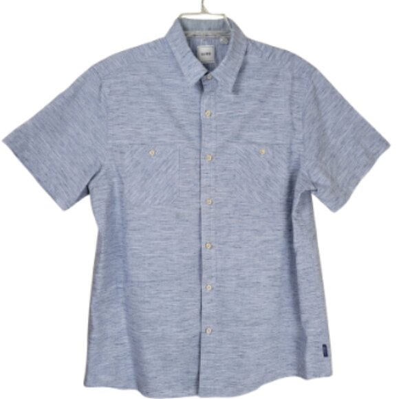 Rowm Short Sleeve Button Down Shirt Size L - Picture 1 of 8
